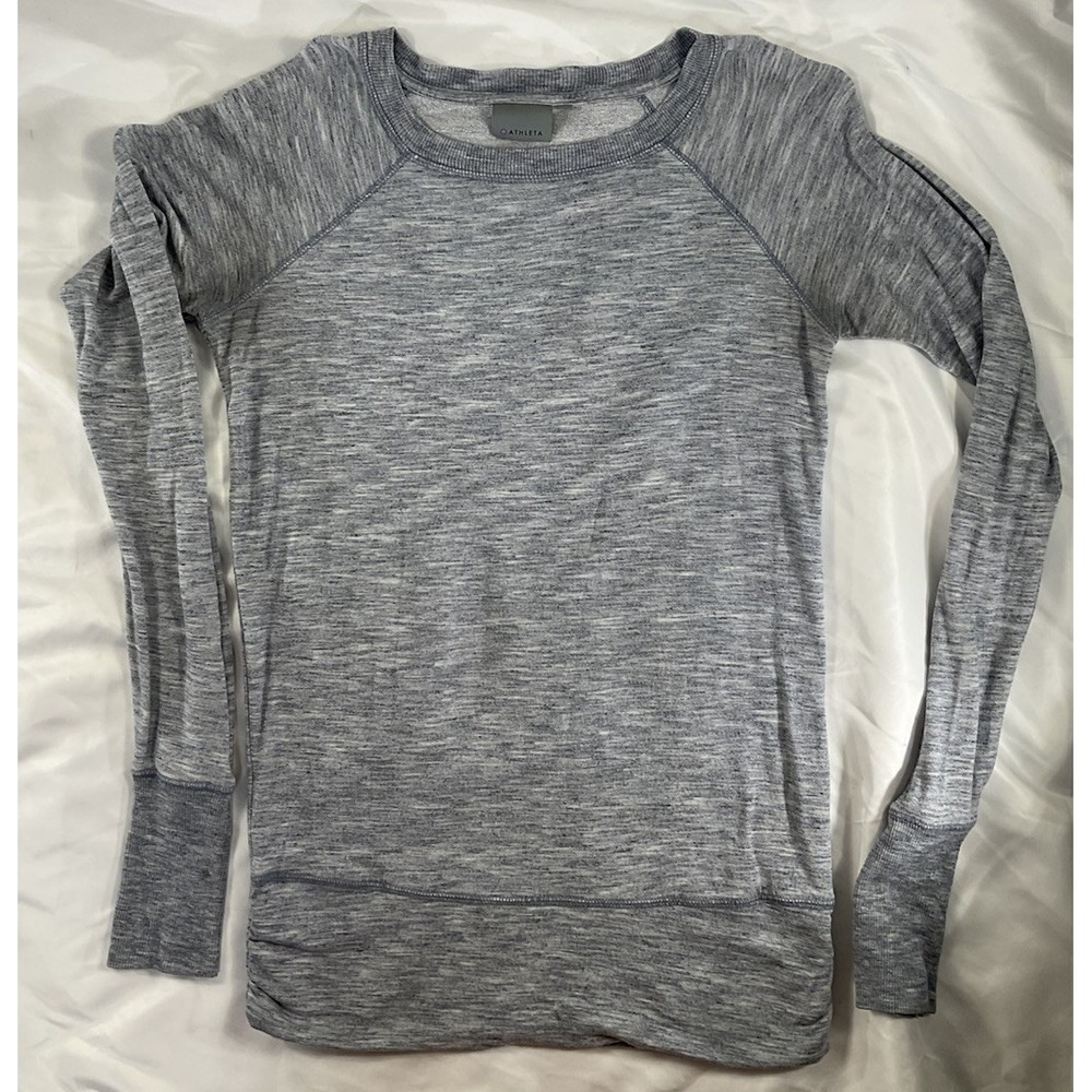 Athleta Sweatshirt Women No SZ TG Space Dye Lng Sleeve Athleisure Top READ 270